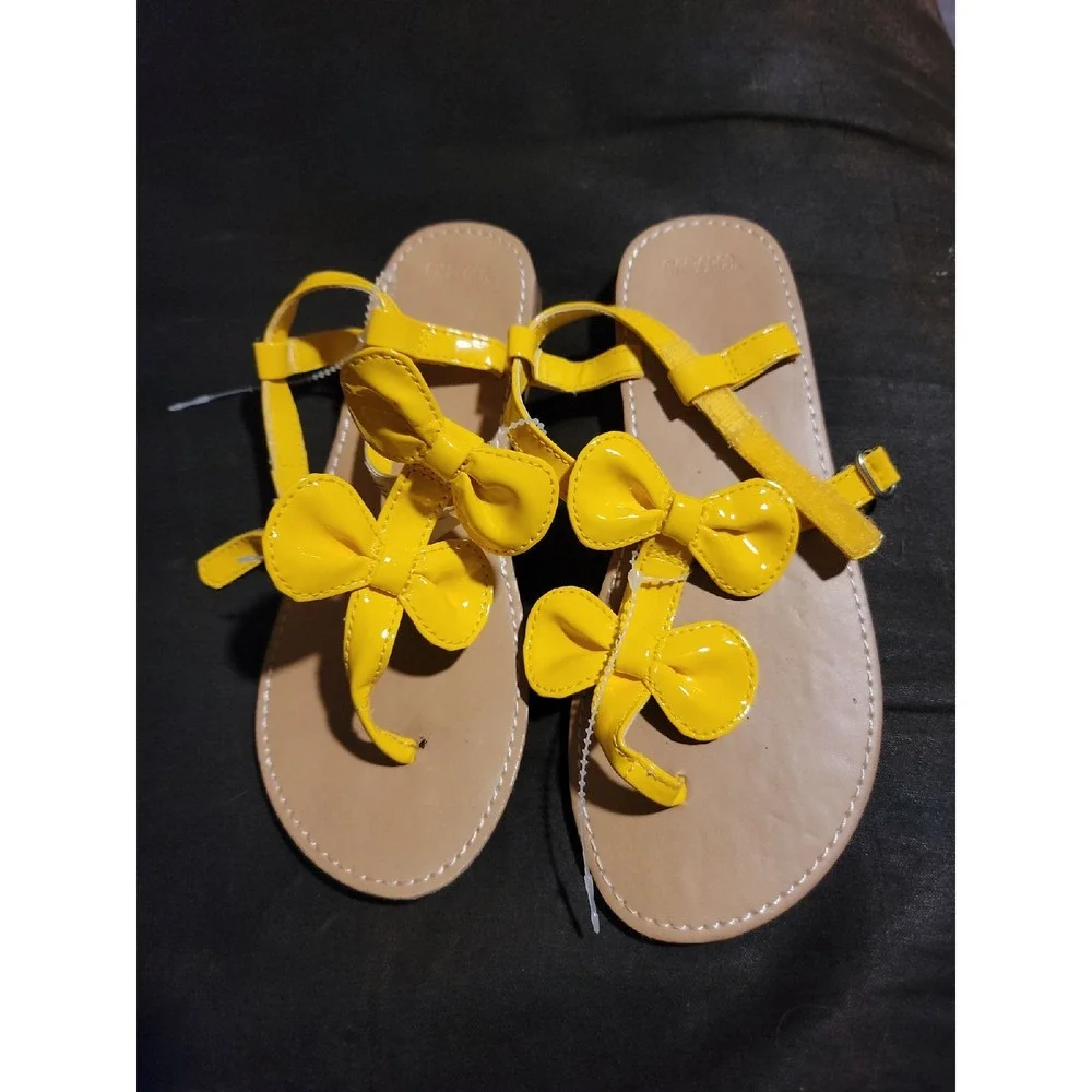 Gymboree yellow and black shoes sandals size 1
